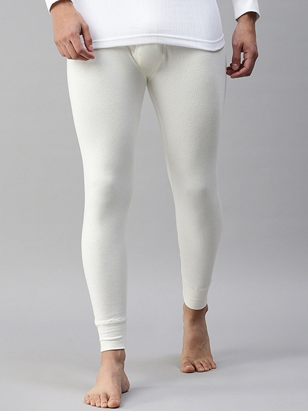 LUX PARKER Men Ribbed Cotton Wool Thermal Bottoms-image-30