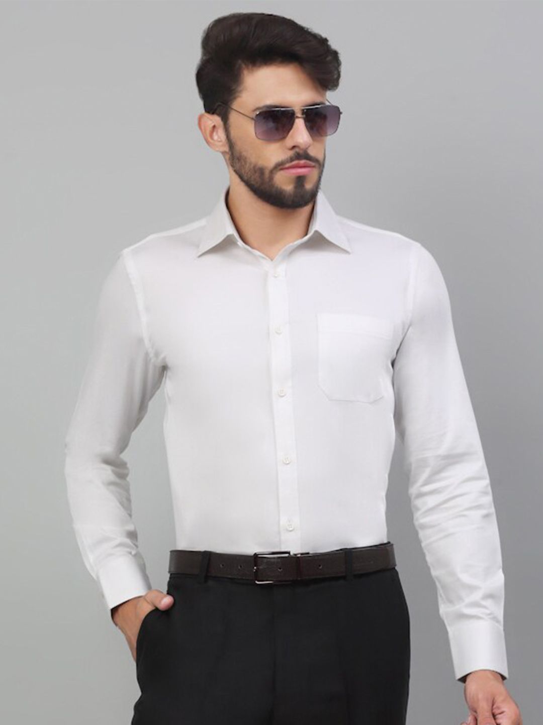 LOUIS STITCH Comfort Premium Cotton Opaque Formal Shirt-picture-5