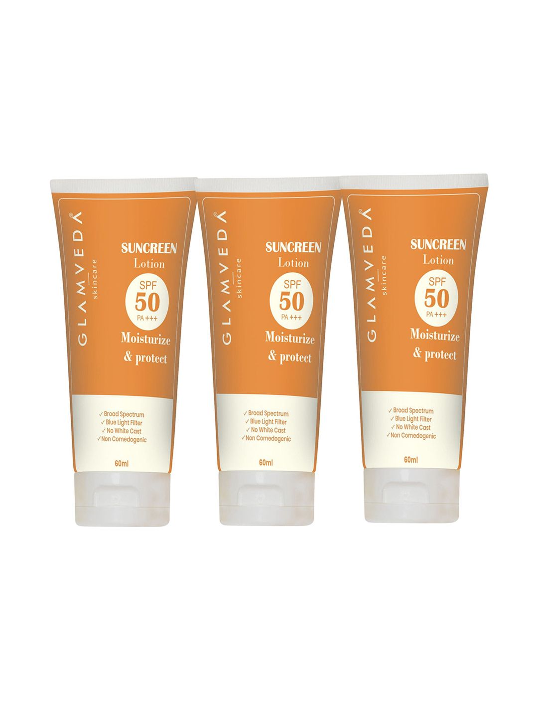 GLAMVEDA Set Of 3 Water & Sweat Resistant SPF 50 PA+++ Sunscreen Lotion - 60ml Each-image-33