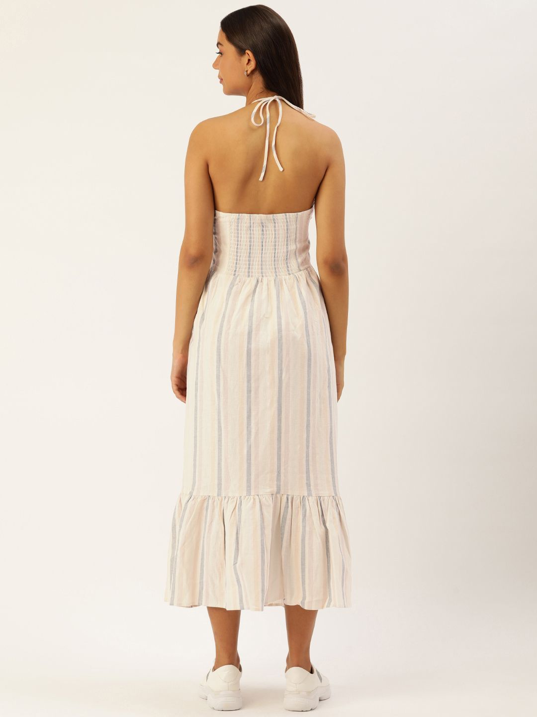 cotton maxi dress forever 21 Forever 21 Crepe Peasant-Sleeve Maxi Dress Pale Mauve X-Small at Amazon Women's Clothing store