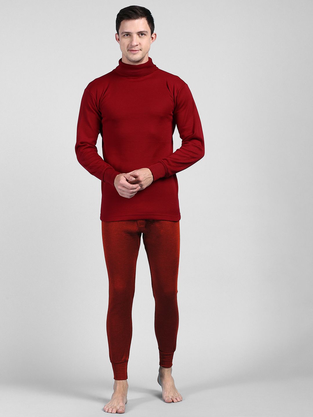 Lux Cottswool Men Turtle Neck Thermal Set-picture-32
