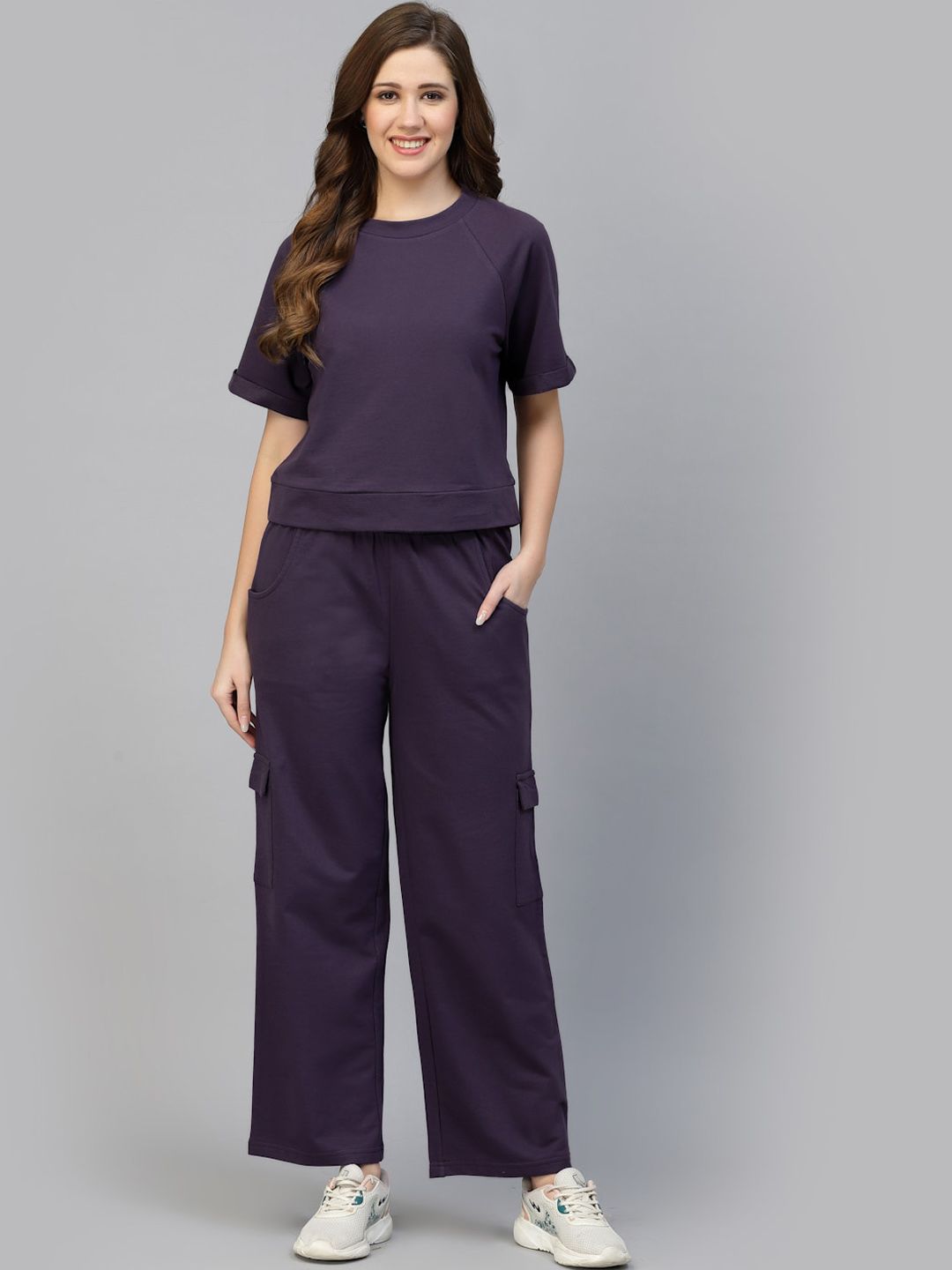 Strong And Brave Women Round Neck Odor Free Sweatshirt and Joggers-image-6