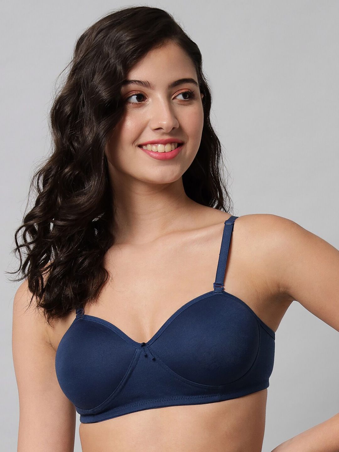 Imsa Moda Half Coverage Lightly Padded All Day Comfort Seamless Everyday Bra-picture-21
