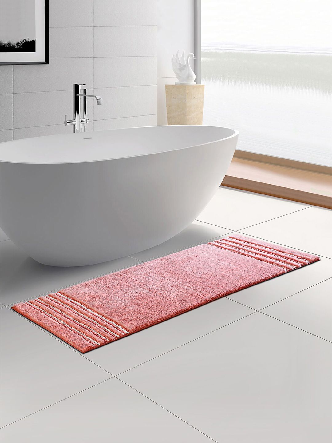OBSESSIONS Peach-Colored 1960 GSM Anti-Skid Bathmat-picture-57
