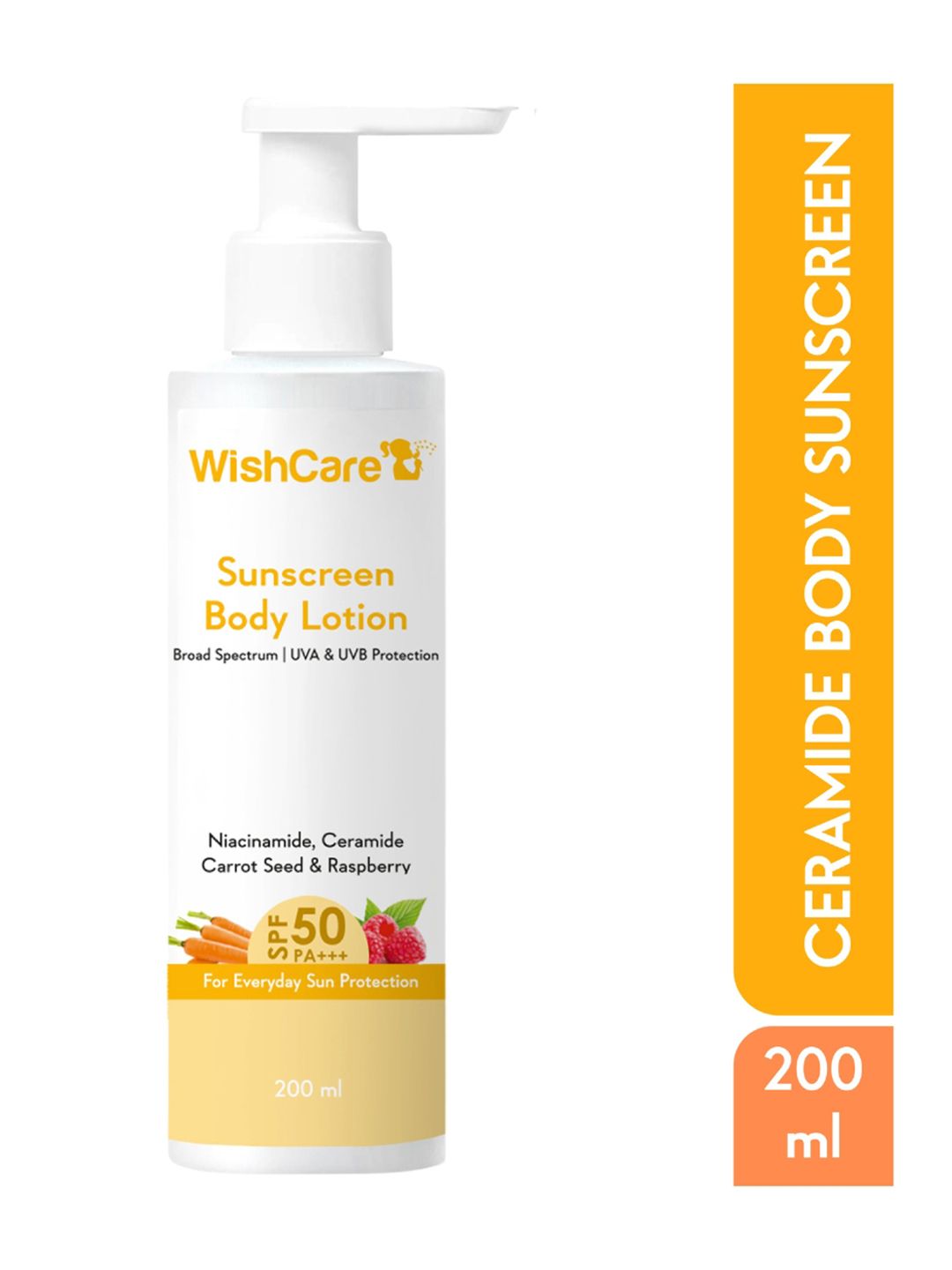 WishCare SPF50 Niacinamide Sunscreen Body Lotion with No White Cast - 200ml-image-13