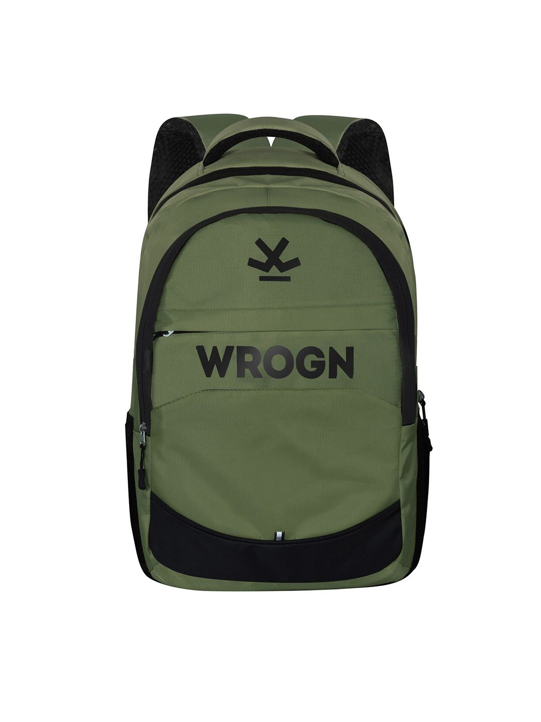 WROGN Brand Logo Printed Water Resistant Backpack With Rain Cover