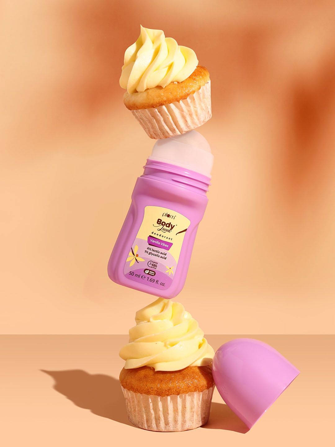 Plum BodyLovin' 48 Hour Odor Control Vanilla Vibes Deodorant Roll On - 50 ml