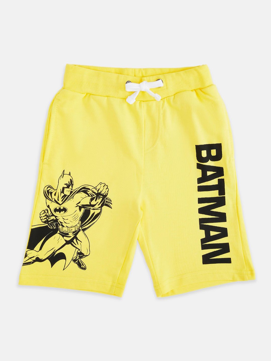 Pantaloons Junior Boys Yellow Printed Avengers Shorts-image-1