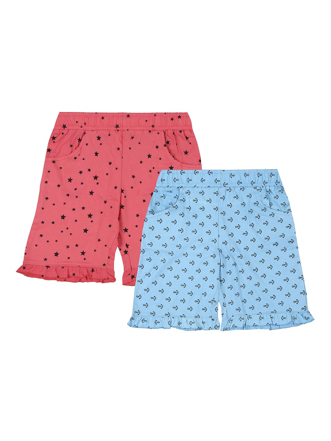 FASLA Girls Pack Of 2 Conversational PrintedShorts-picture-33