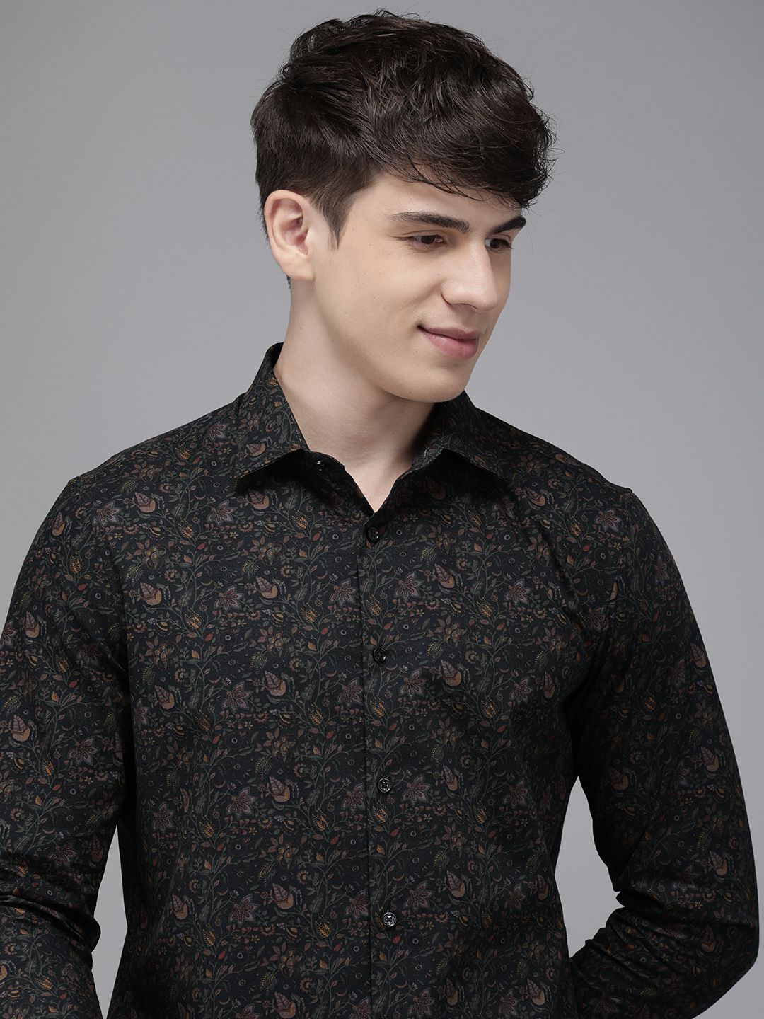 THE BEAR HOUSE Men Slim Fit Floral Opaque Printed Casual Shirt