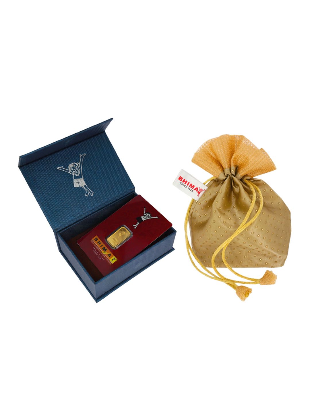 BHIMA Floral 24K 999 Purity Gold Bar 5 gram