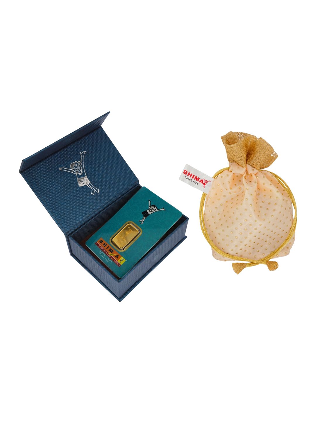 BHIMA Floral 24K 999 Purity Gold Bar 10 gram