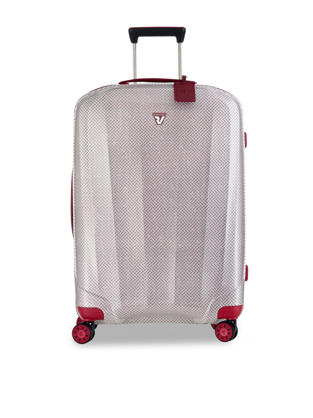 RONCATO Red Textured Hard-Sided Water Resistant Medium Trolley Suitcase-picture-26