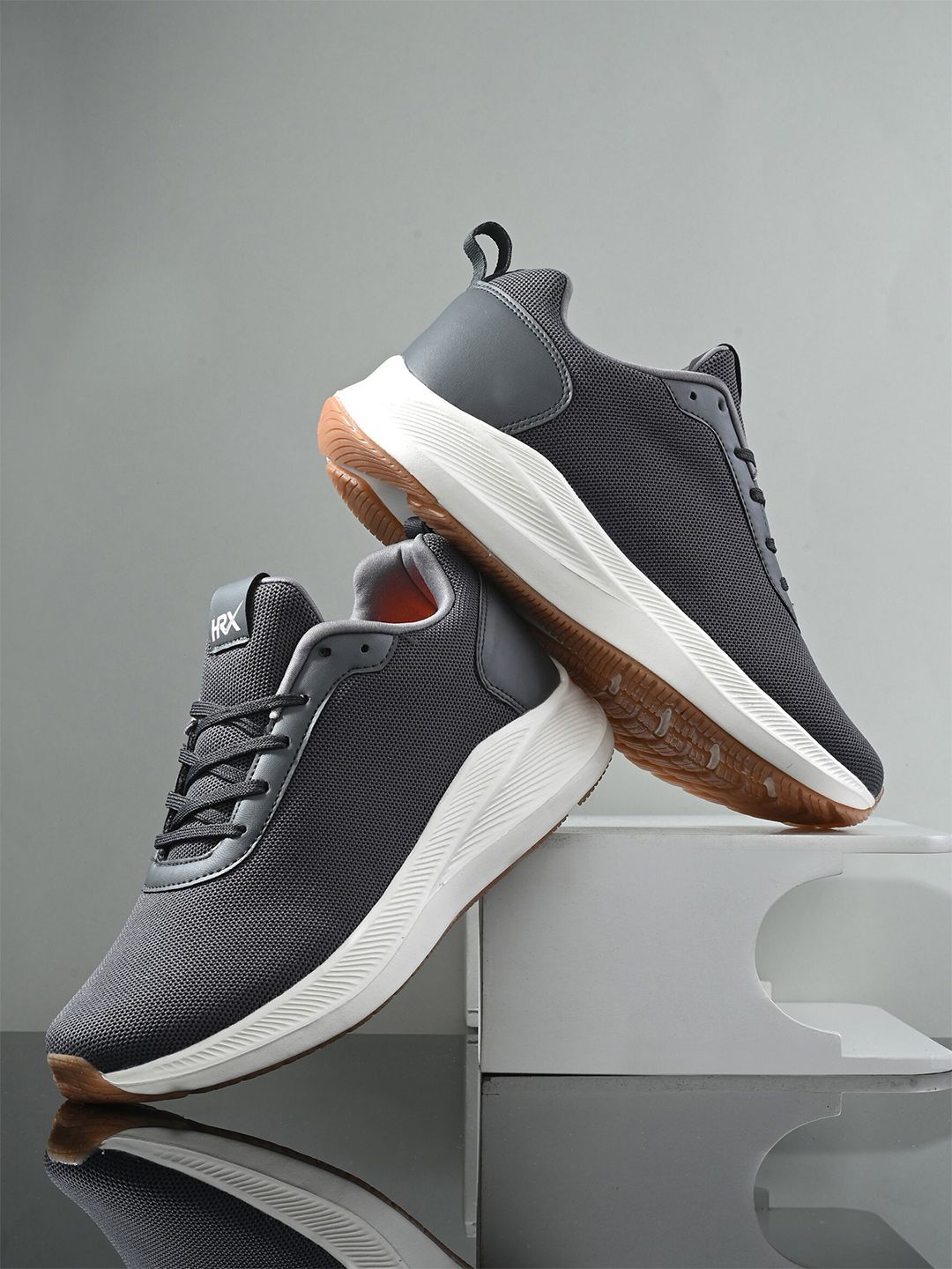 HRX by Hrithik Roshan Men Grey Memory Foam Non-Marking Running Shoes