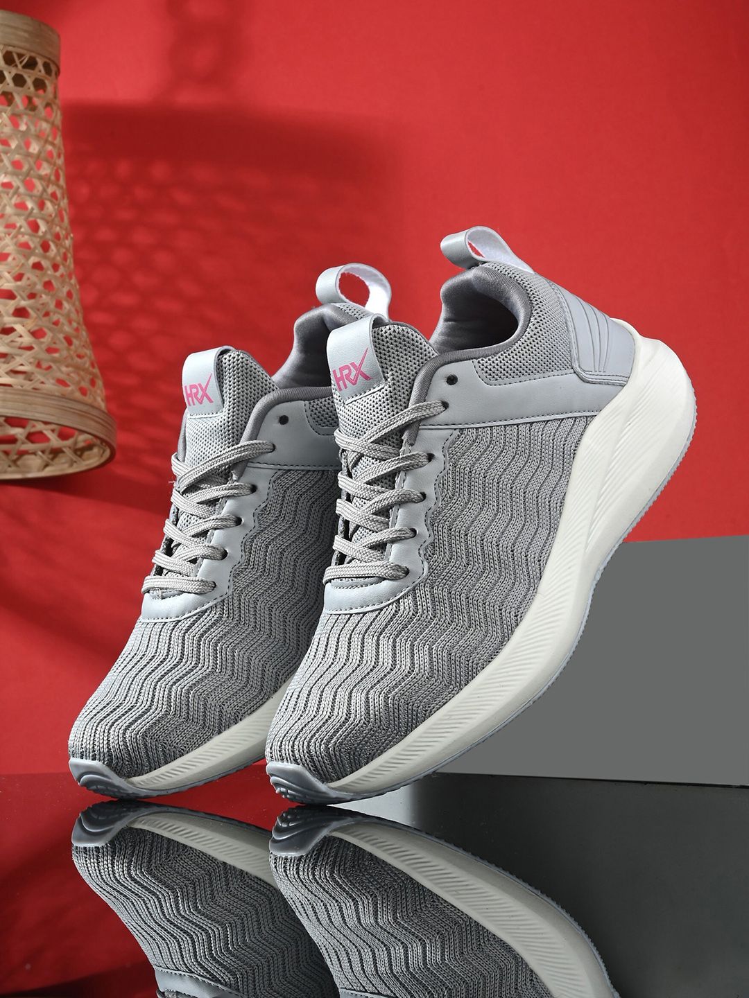 HRX by Hrithik Roshan Women Grey Memory Foam Non-Marking Running Shoes