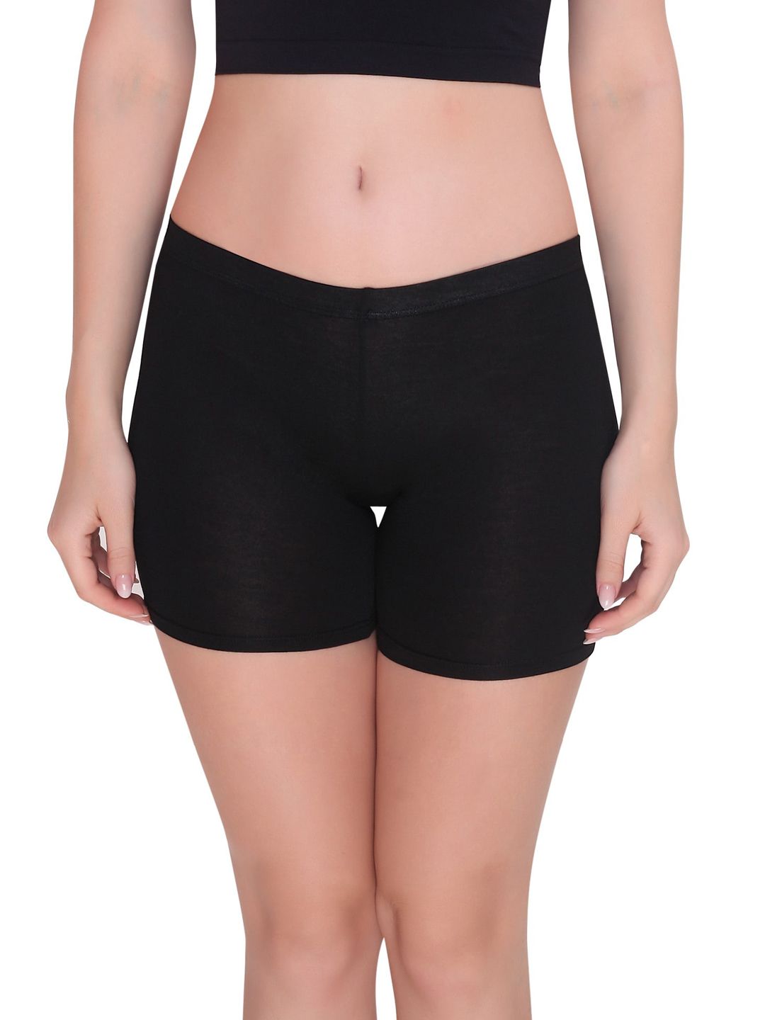 PLUMBURY Women Seamless Mid-Rise Boy Short Brief PL-SHORTS-8083-BL-XS-picture-14