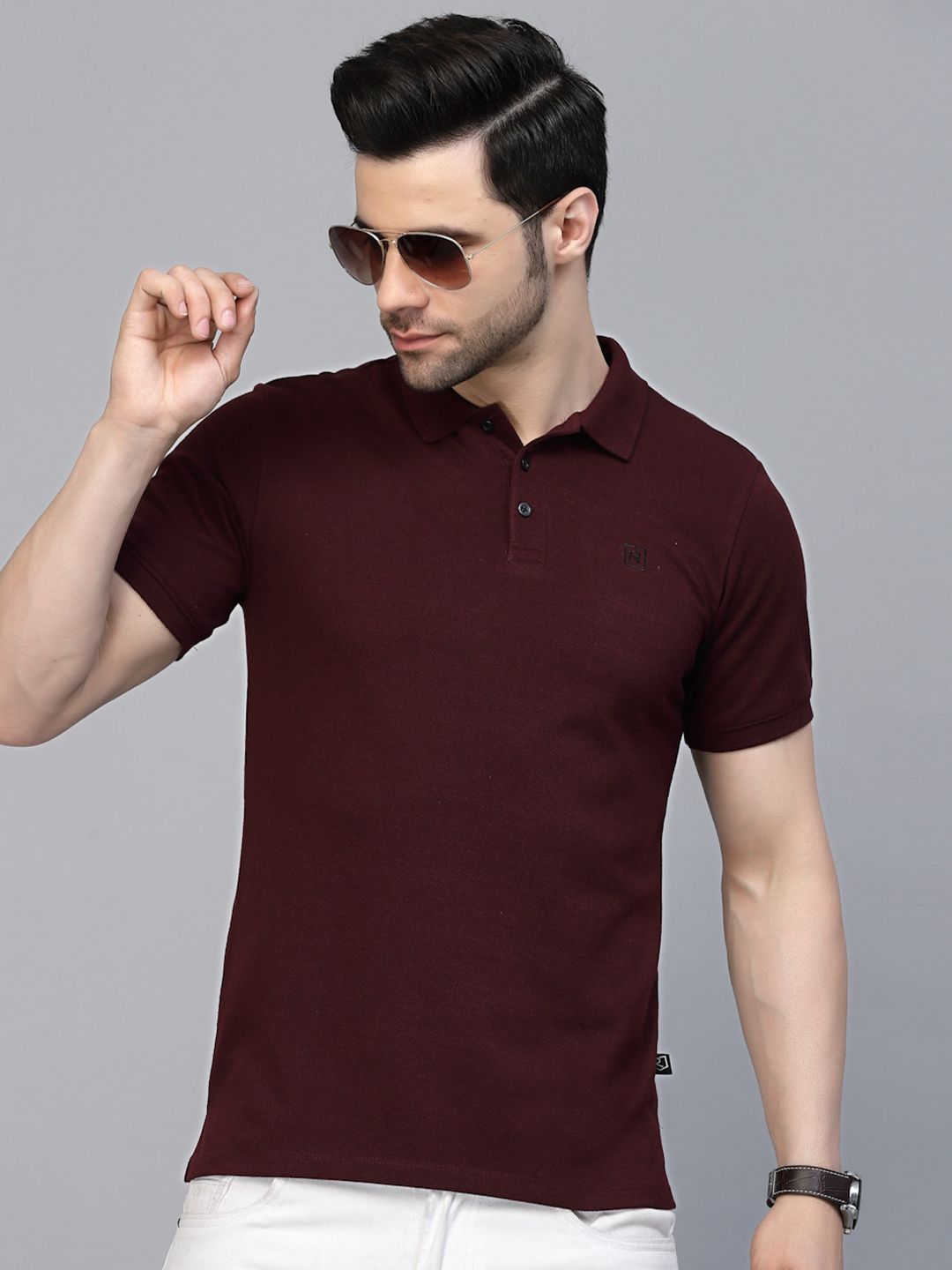 Rigo Polo Collar Slim Fit Cotton T-shirt