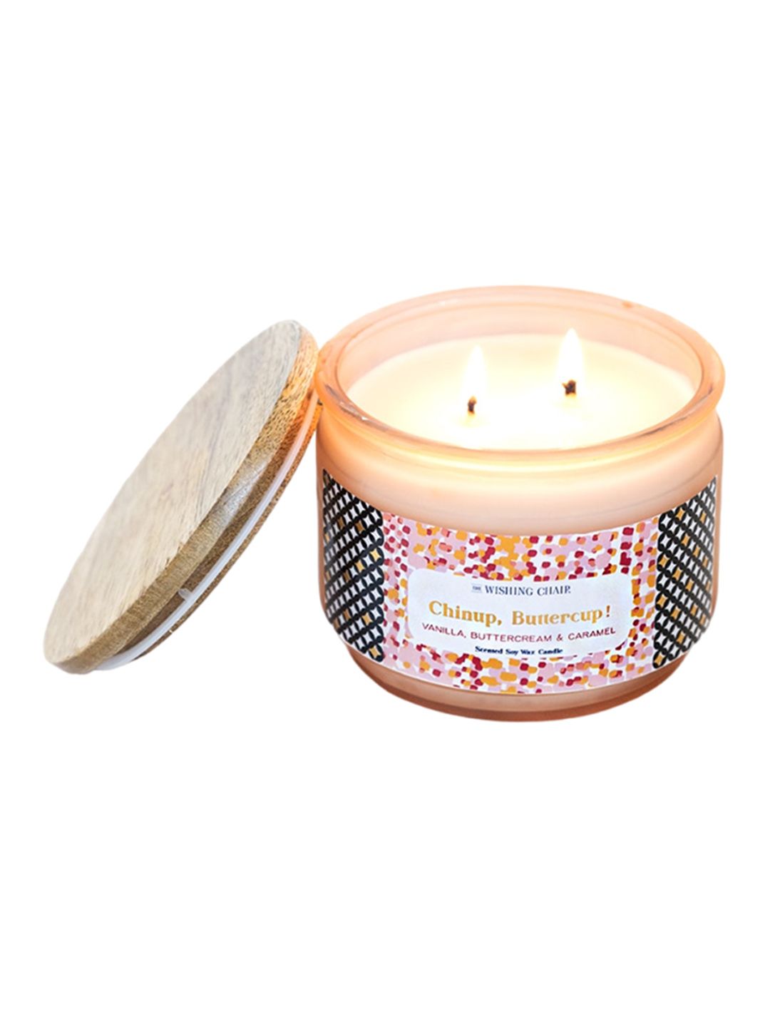 The Wishing Chair Coral Buttercup Scented Soy Wax Jar Candle-image-48