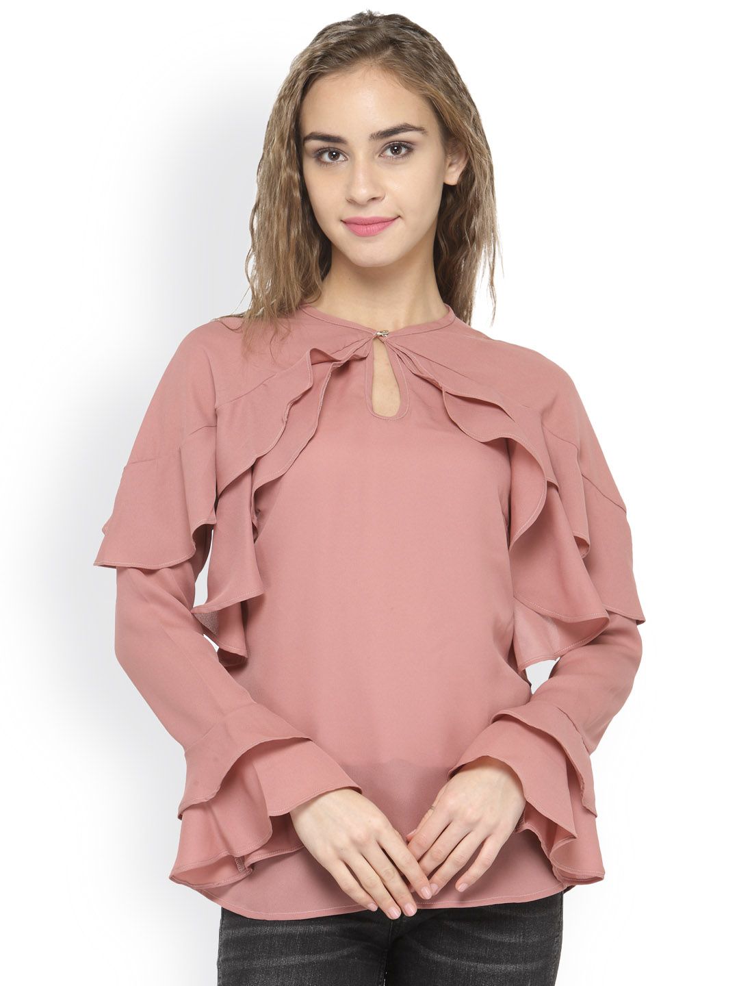 plusS Women Pink Solid Top-picture-25