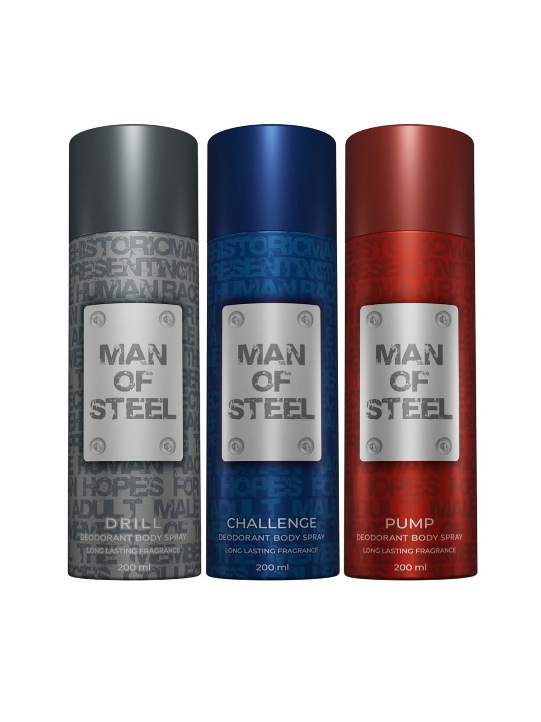 Denver Man of Steel Set of Drill + Challenge + Pump Deodorant Body Spray - 127 g Each-image-41