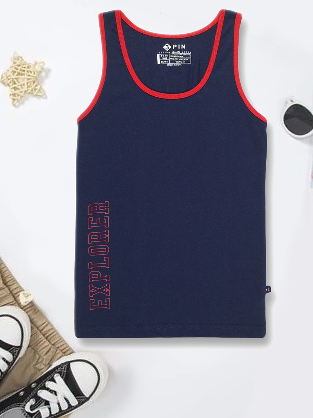 3PIN Boys Cotton Innerwear Vests-picture-11