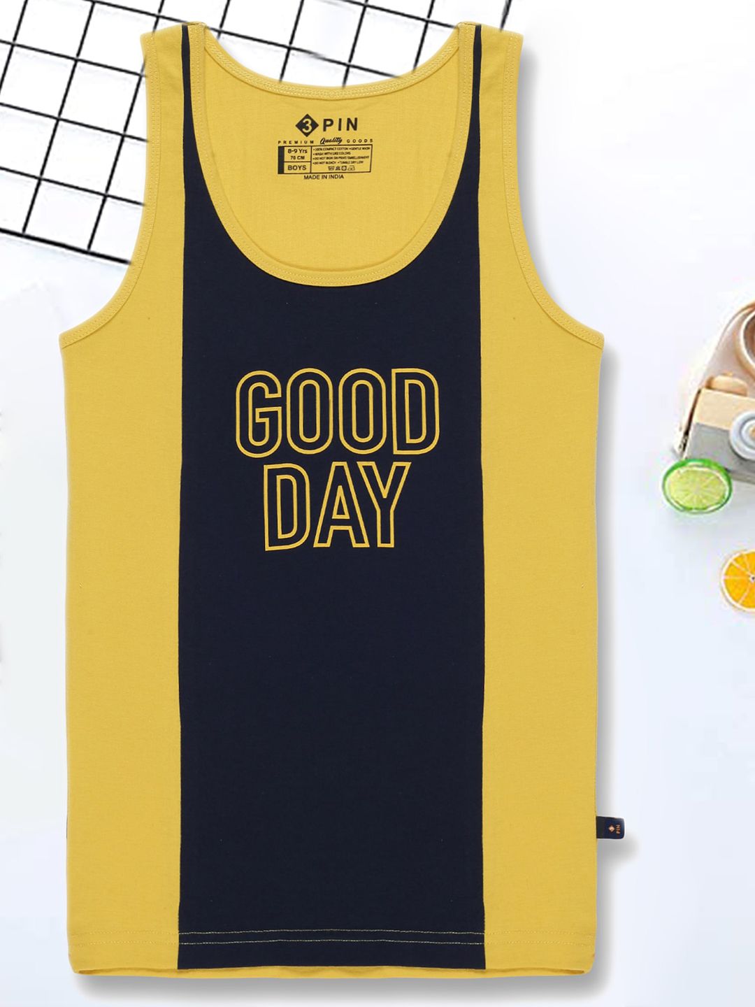 3PIN Boys Printed Cotton Basic Vest-picture-37