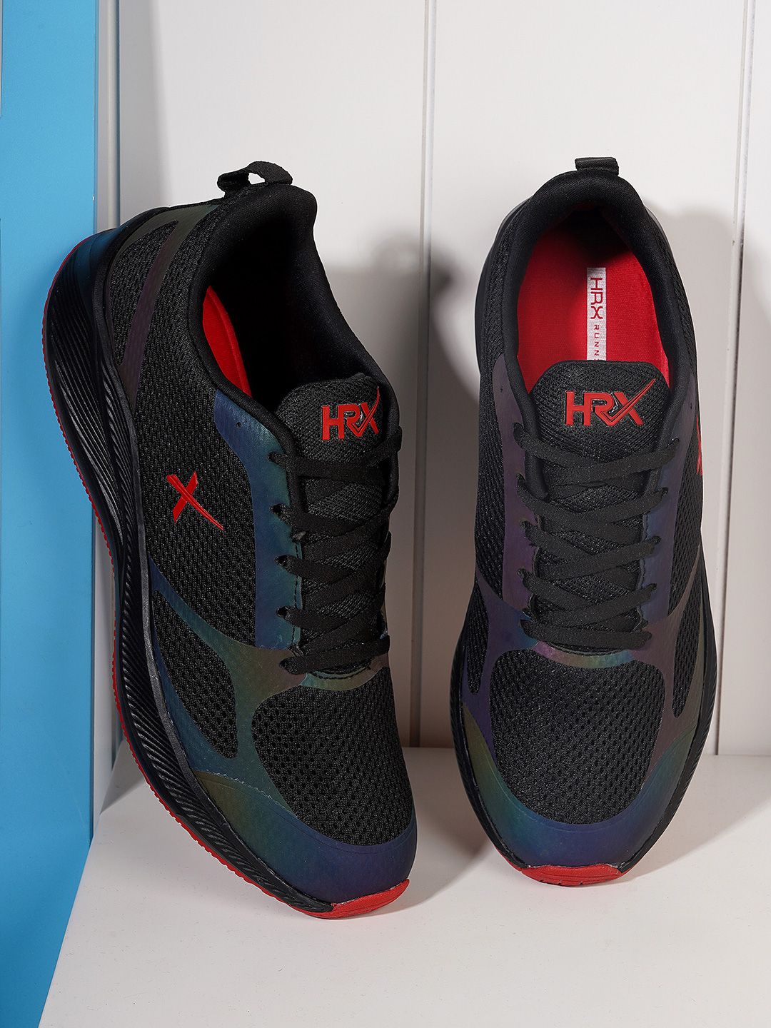 Hrx by hrithik roshan men black cheap running shoes