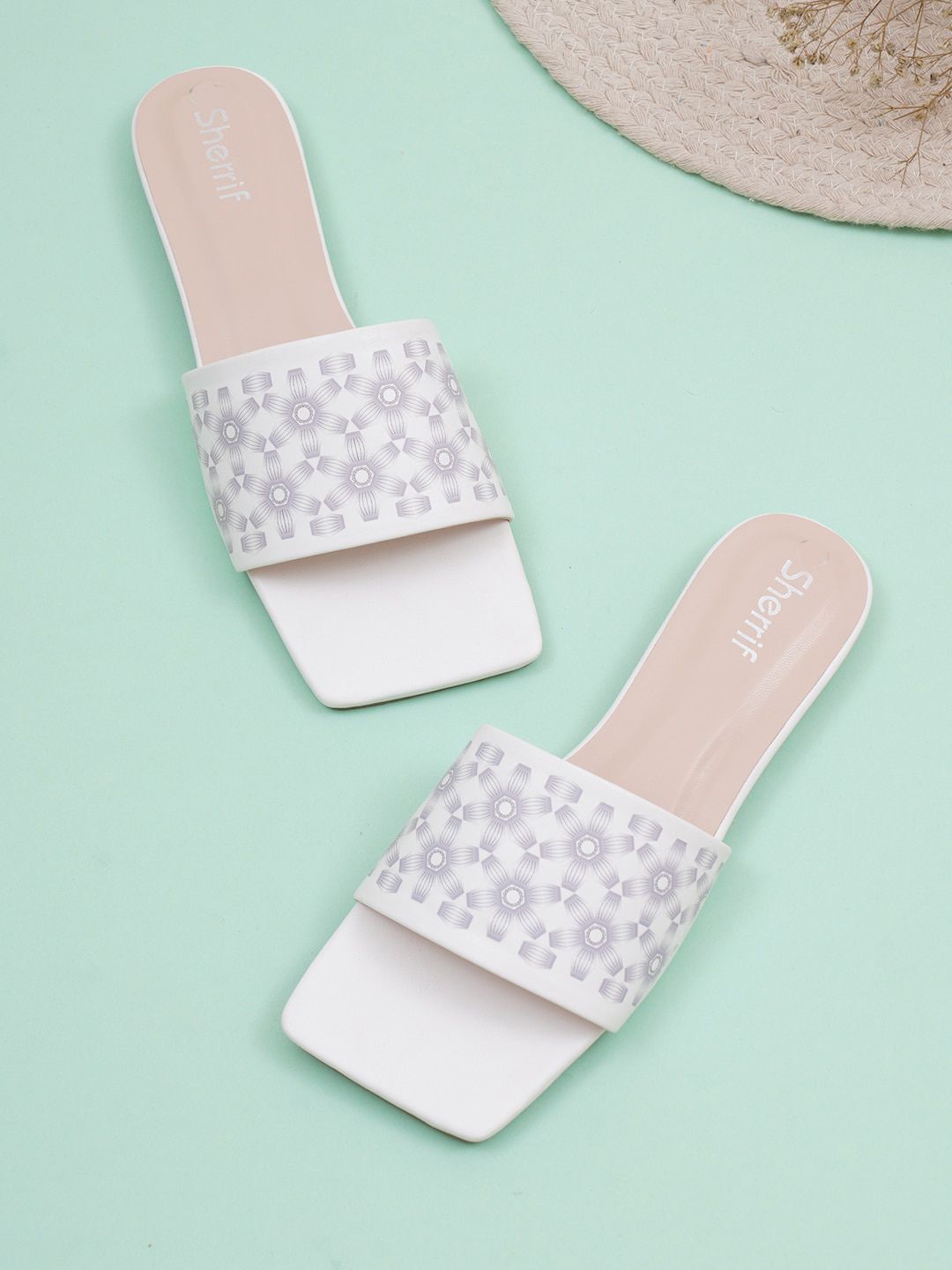 Sherrif Shoes Women Printed OpenToe Flats-picture-39