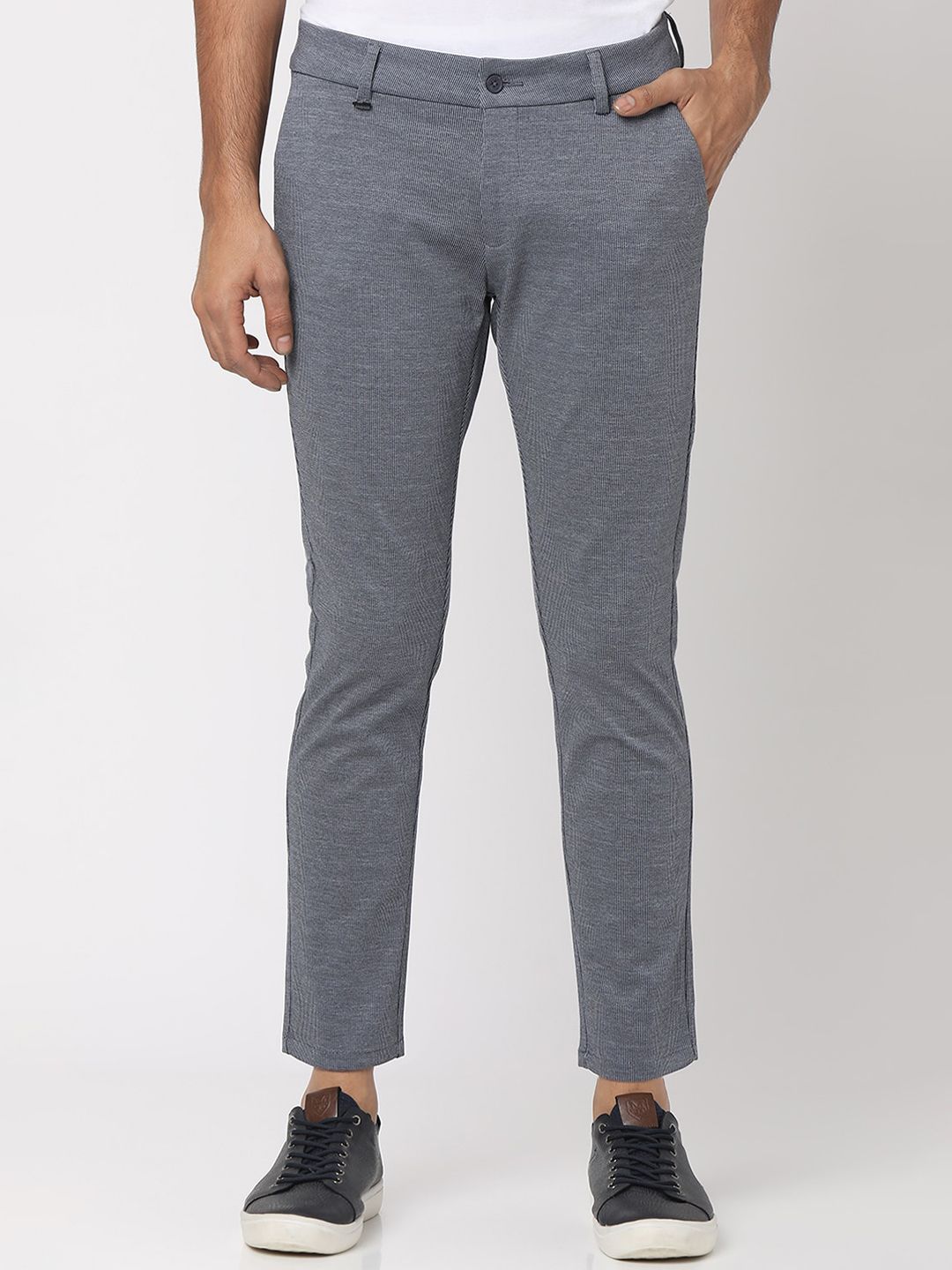 Buy Slim Fit FlatFront Trousers online  Looksgudin