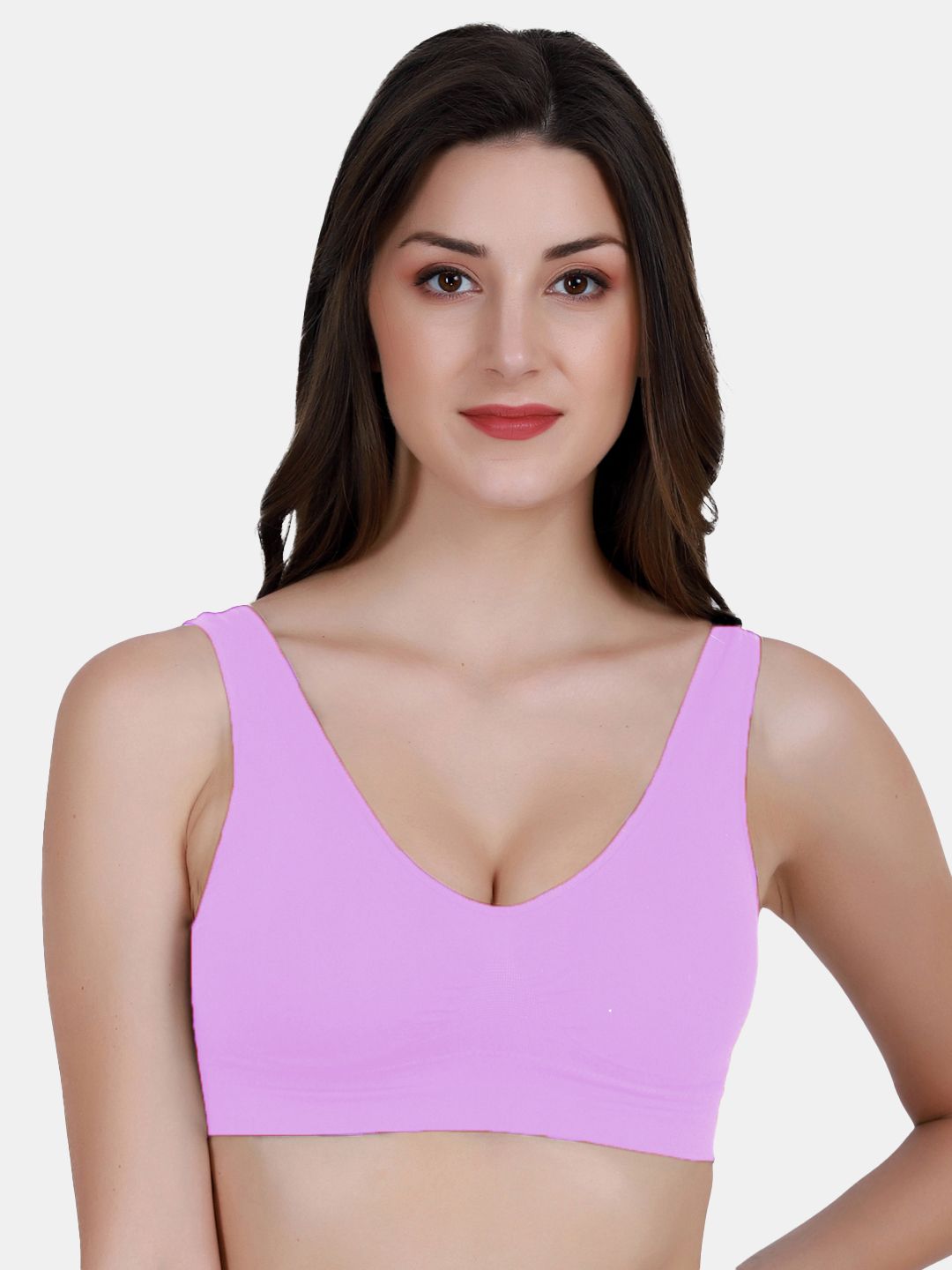 Amour Secret Purple Lightly Padded Sports Bra-picture-15