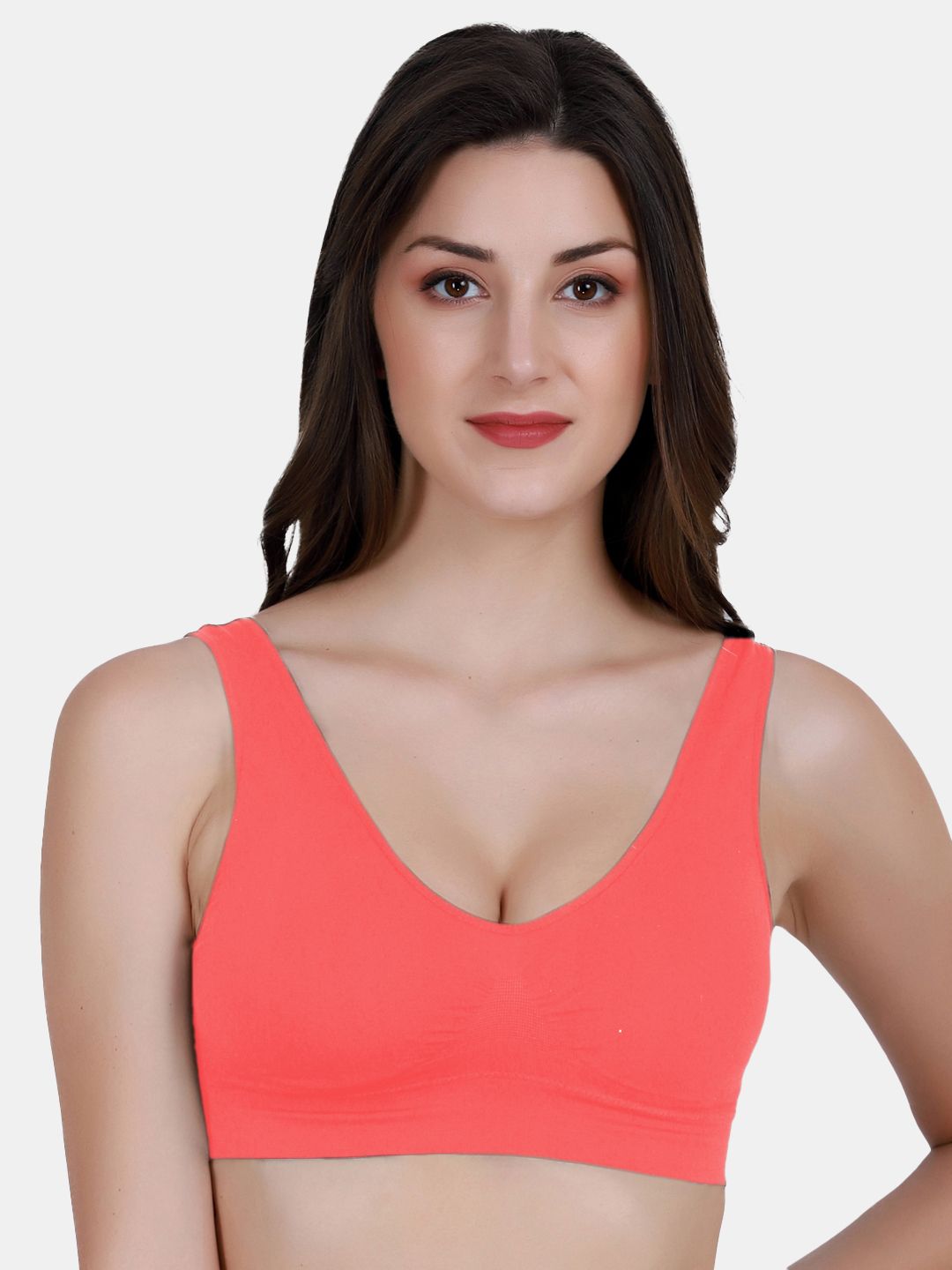 Amour Secret Coral Lightly Padded Sports Bra-picture-40