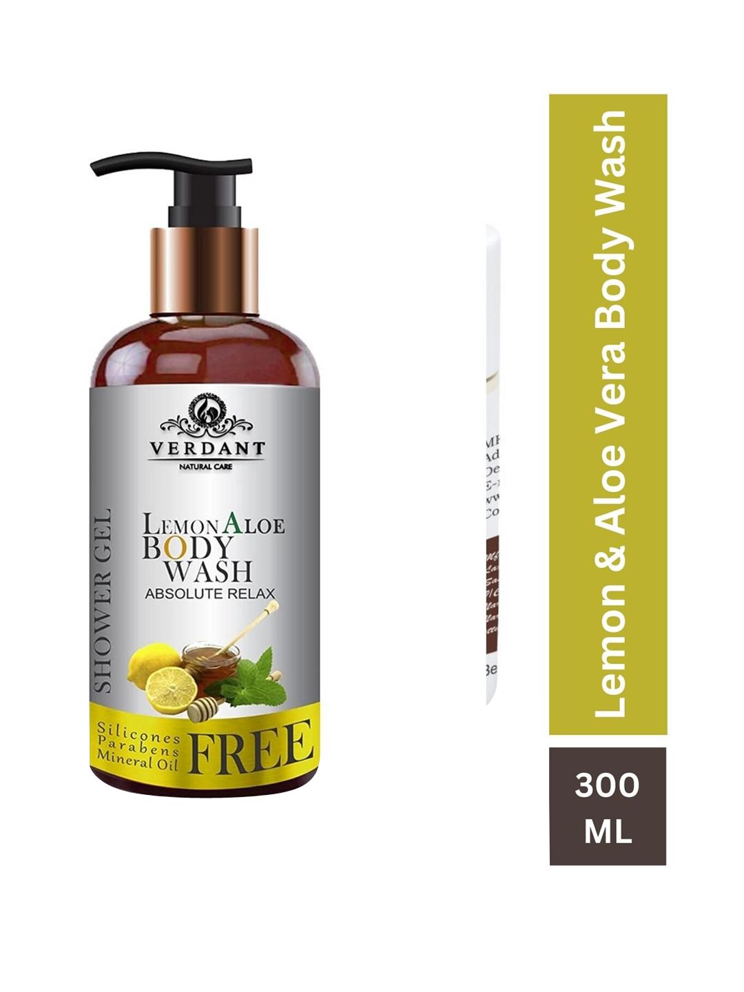 Verdant Natural Care Lemon & Aloe Vera Body Wash Shower Gel - 300 ml-image-23