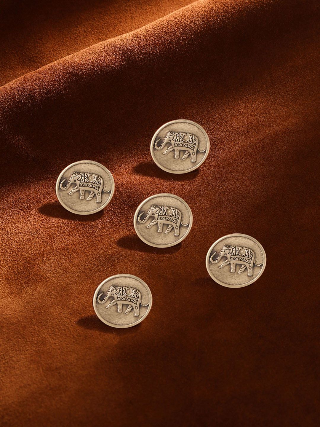 COSA NOSTRAA Set of 5 Royal Elephant Buttons-picture-34