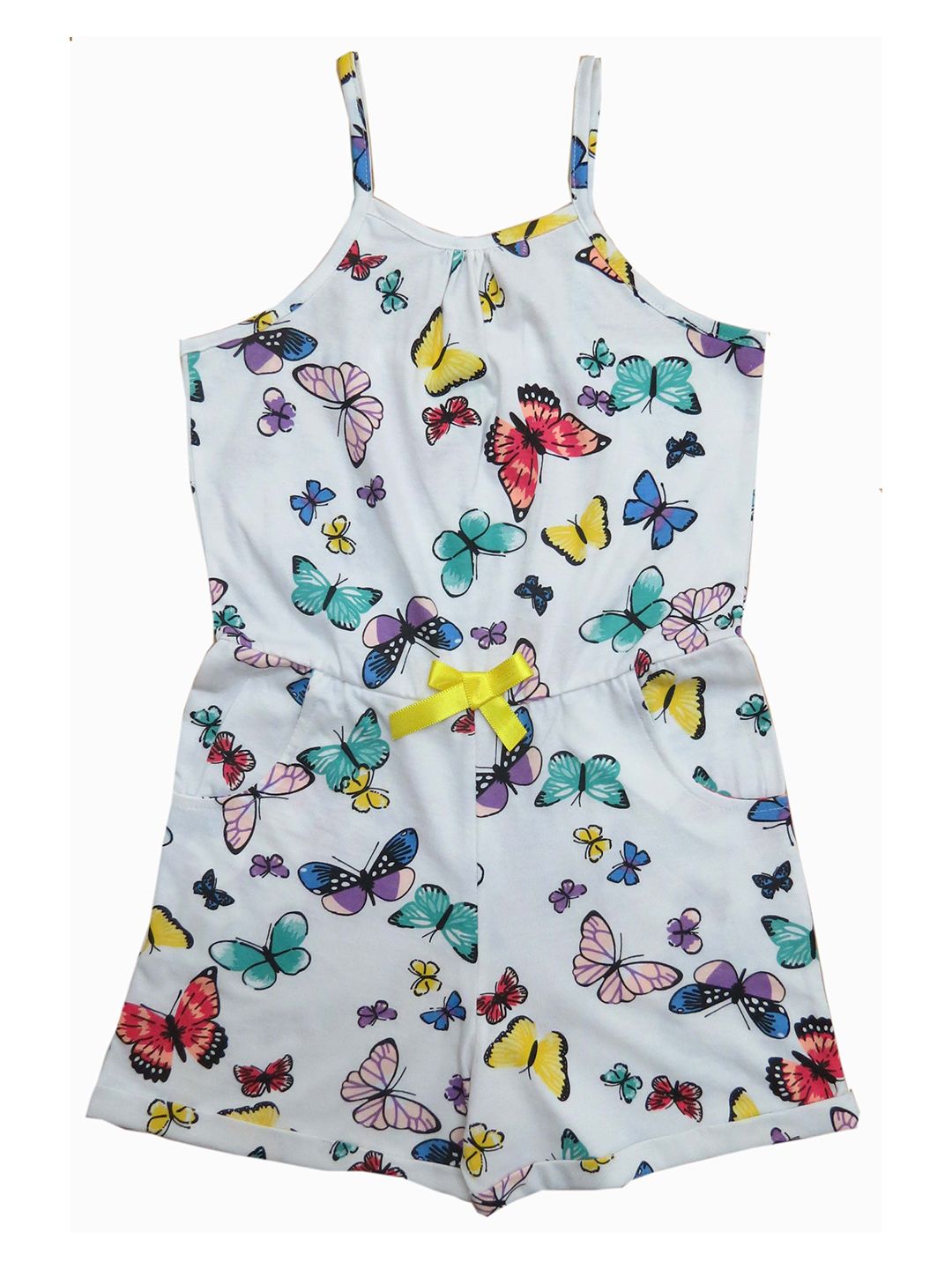 Clothe Funn Girls Printed Shoulder Straps Cotton Playsuit-picture-10