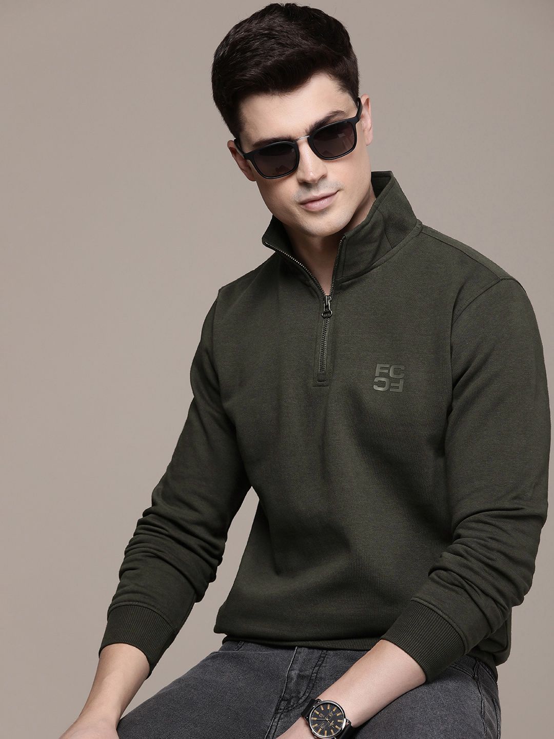 French Connection Mock Collar Sweatshirt-picture-42