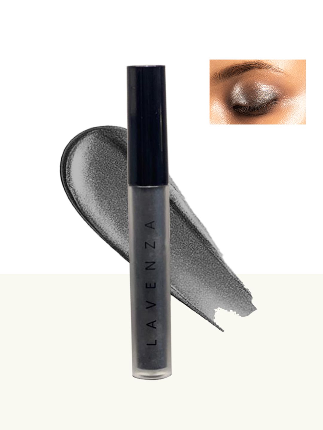 LAVENZA Color Pop Liquid Eyeshadow 3.5 ml - Smokey Black-image-34