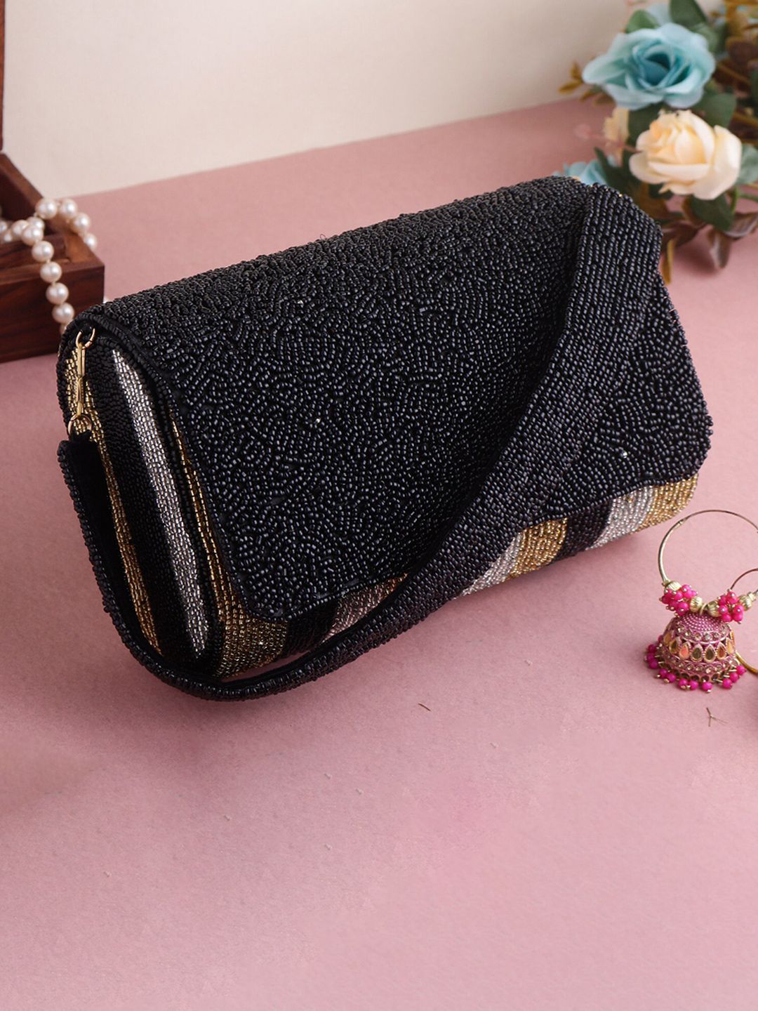 Swisni Water Resistant Embellished Purse Clutch-picture-40