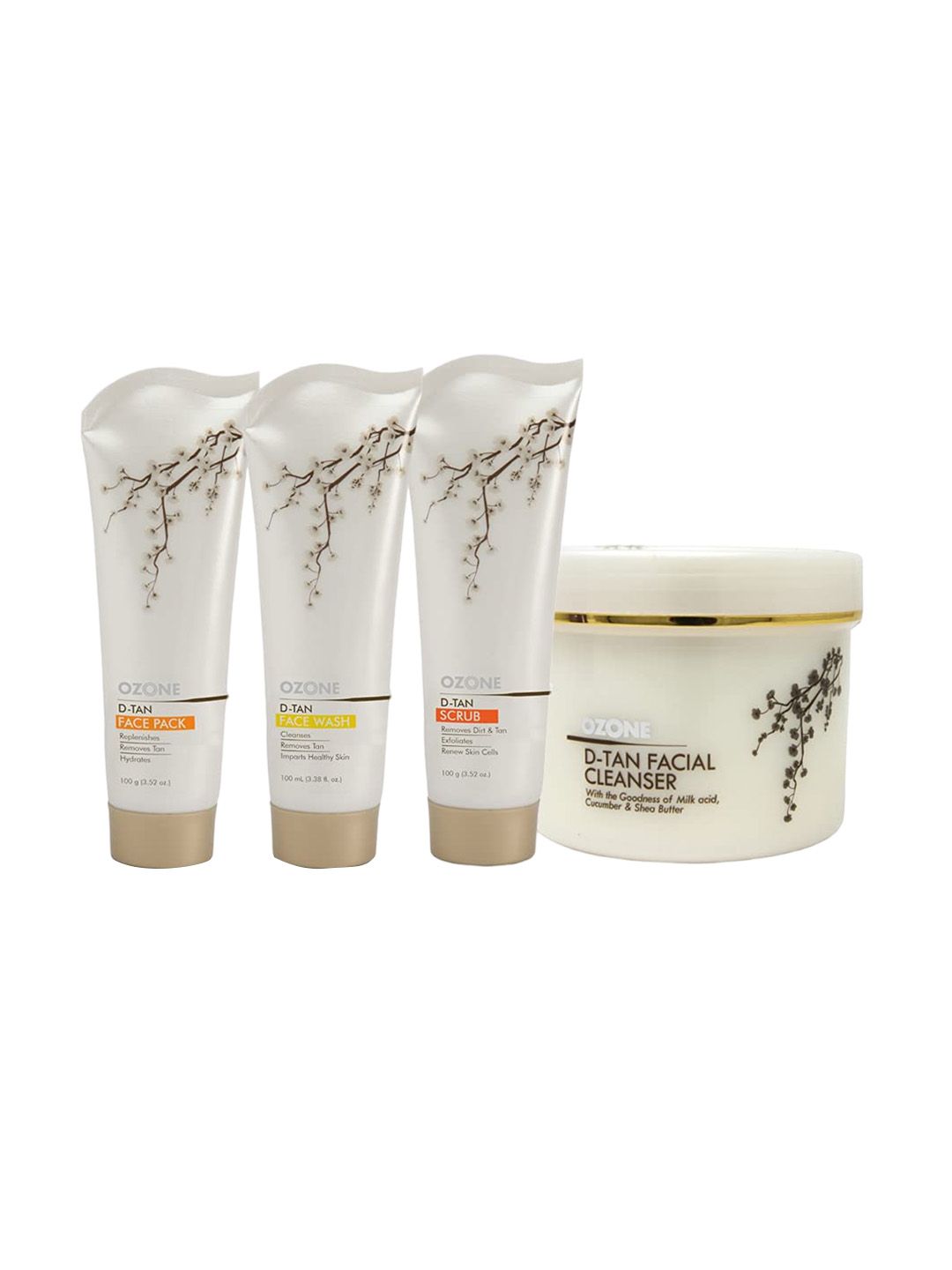 Ozone Unisex D-Tan Face Pack, Face Scrub, Face Wash & Face Cleanser Combo - 550 ML-image-33