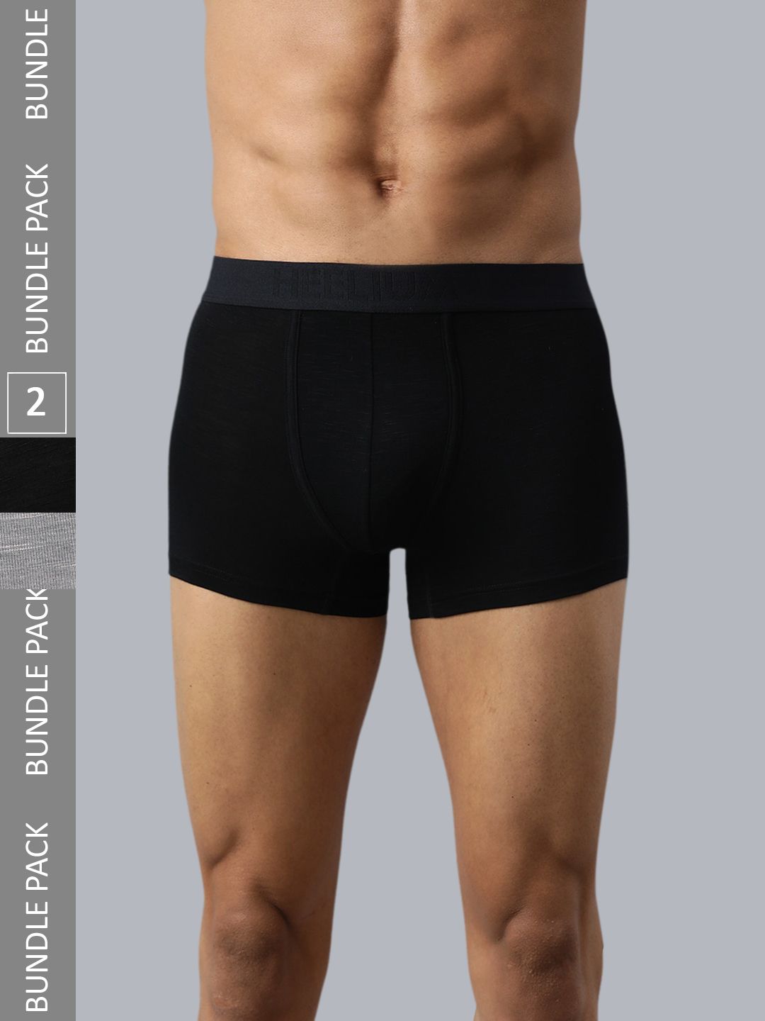 Heelium Men Pack Of 2 Trunks P2-TRUNK-BLKGRE-M-picture-21
