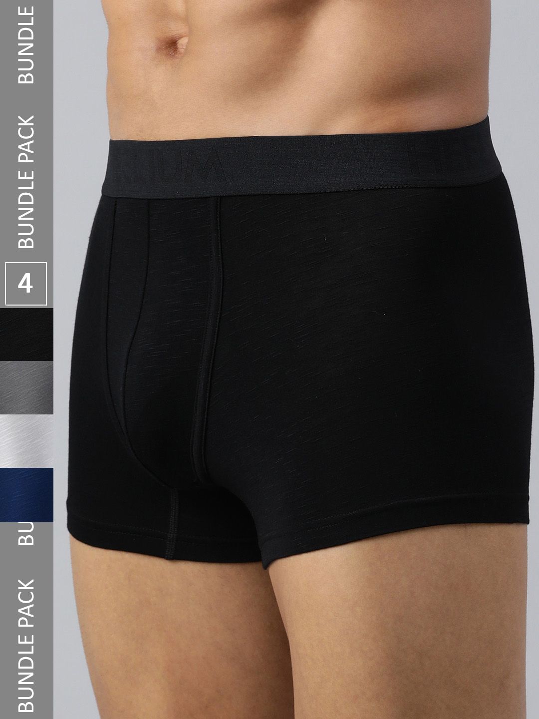 Heelium Men Pack of 4 Bamboo Super Soft & Odour Free Comfort Fit Trunk-picture-34