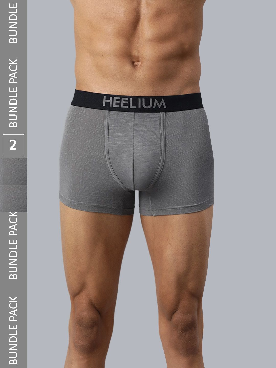 Heelium Men Pack Of 2 Anti-Bacterial Trunks P2-TRUNK-GRE-XL-Grey-picture-25