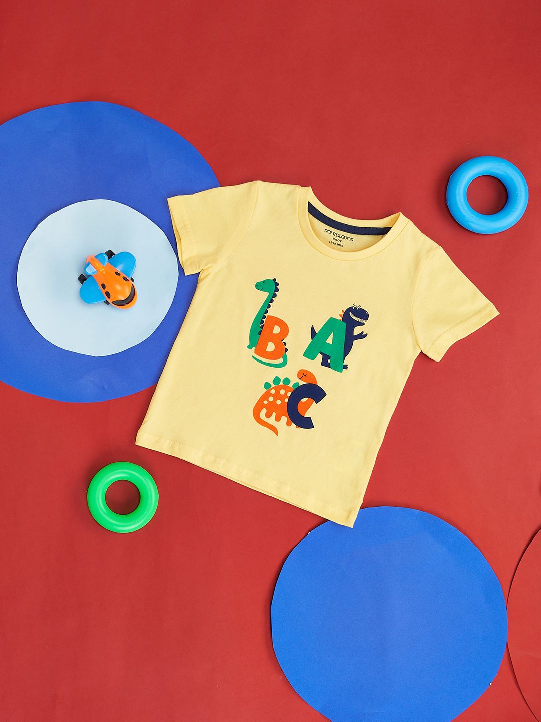 Pantaloons Baby Infant Boys Graphic Printed Casual Cotton T-shirt-picture-18