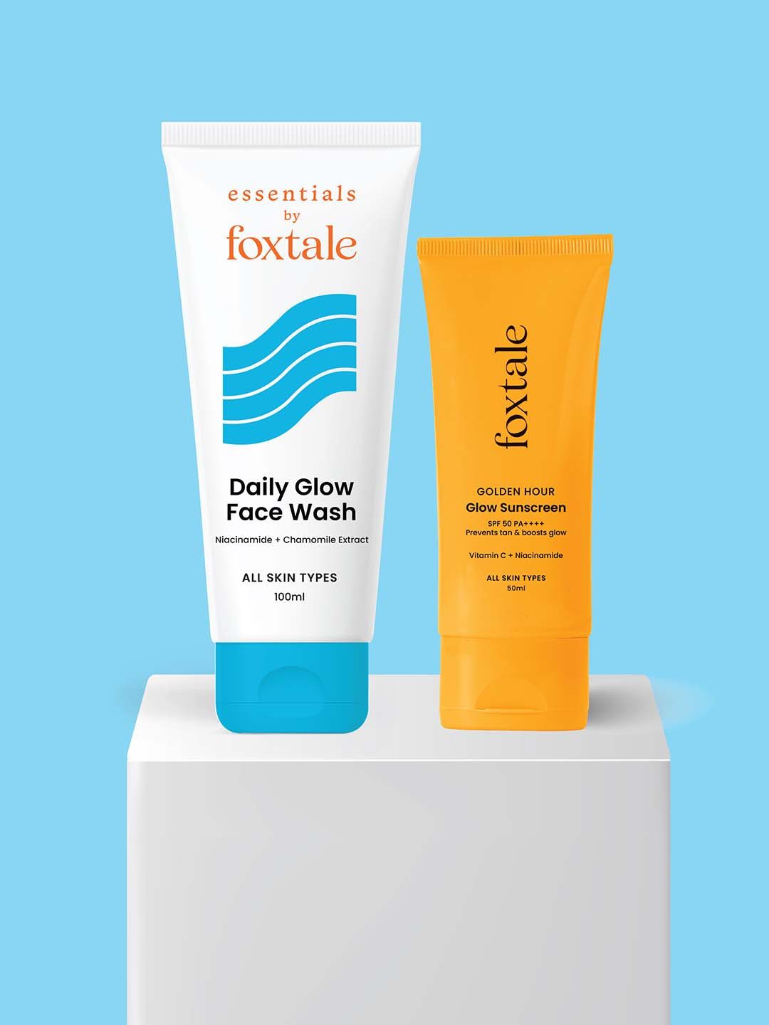 FoxTale Set Of 2 Gel Face Wash 100ml and SPF 50+PA+++ Sunscreen 50ml-image-45