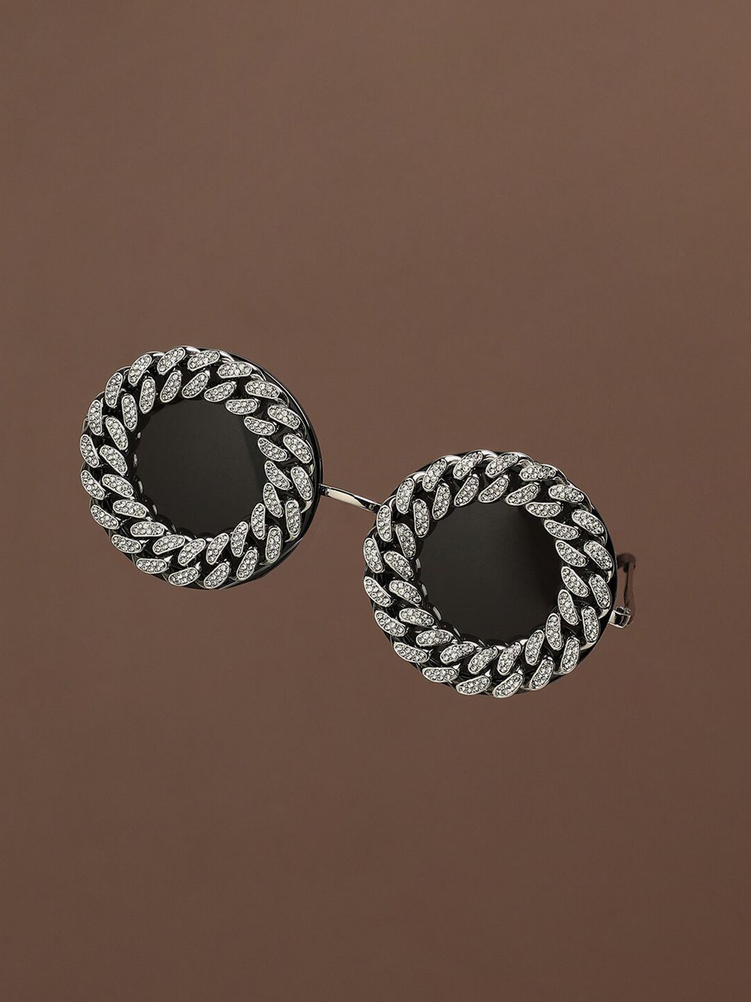 HAUTE SAUCE by Campus Sutra Women Full Rim Embellished Round Sunglasses AW23_SOHISG9098-image-9