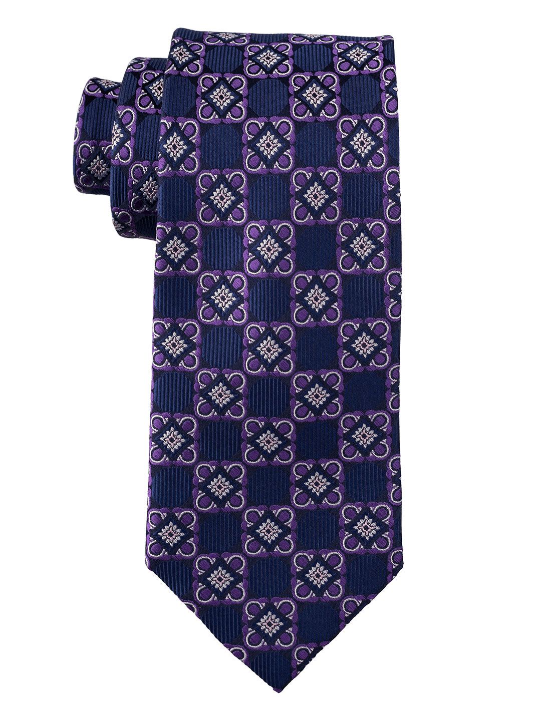 The Tie Hub Men Printed Silk Skinny Tie-image-13