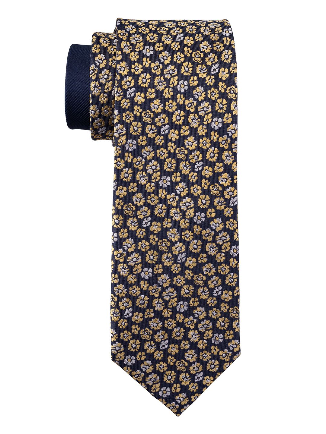 The Tie Hub Men Woven Design Silk Broad Tie-picture-12