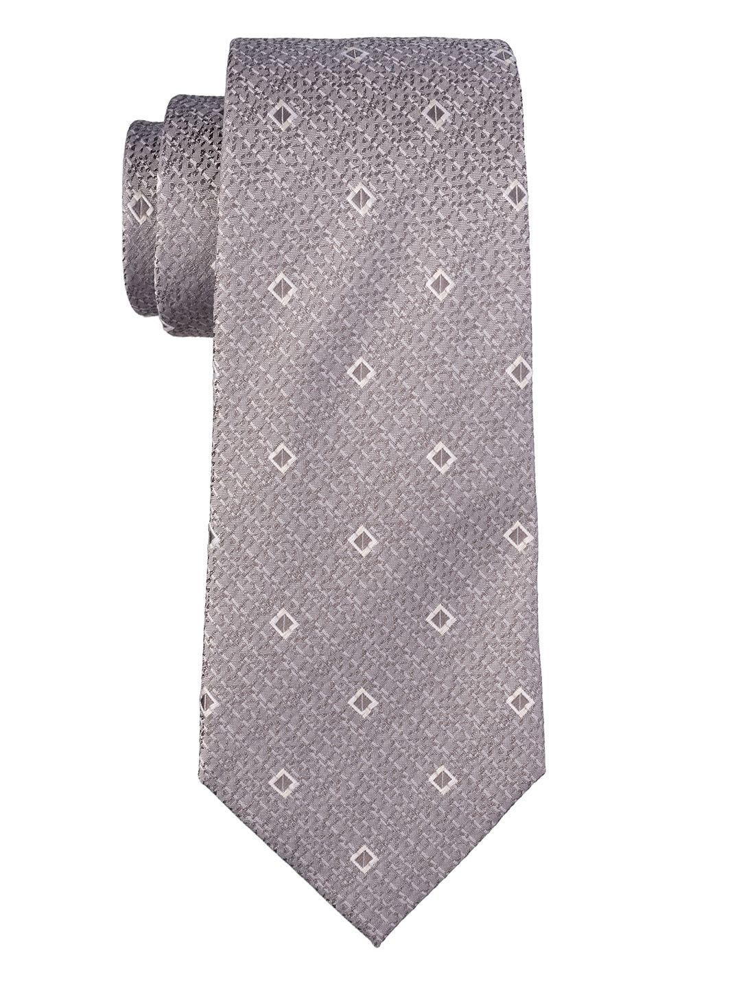 The Tie Hub Men Geometric Woven Design Pure Silk Broad Tie-picture-15