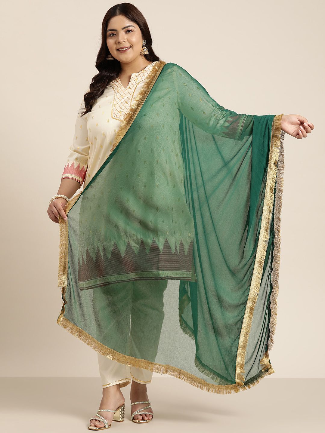 Sztori Solid Chiffon Dupatta-picture-48