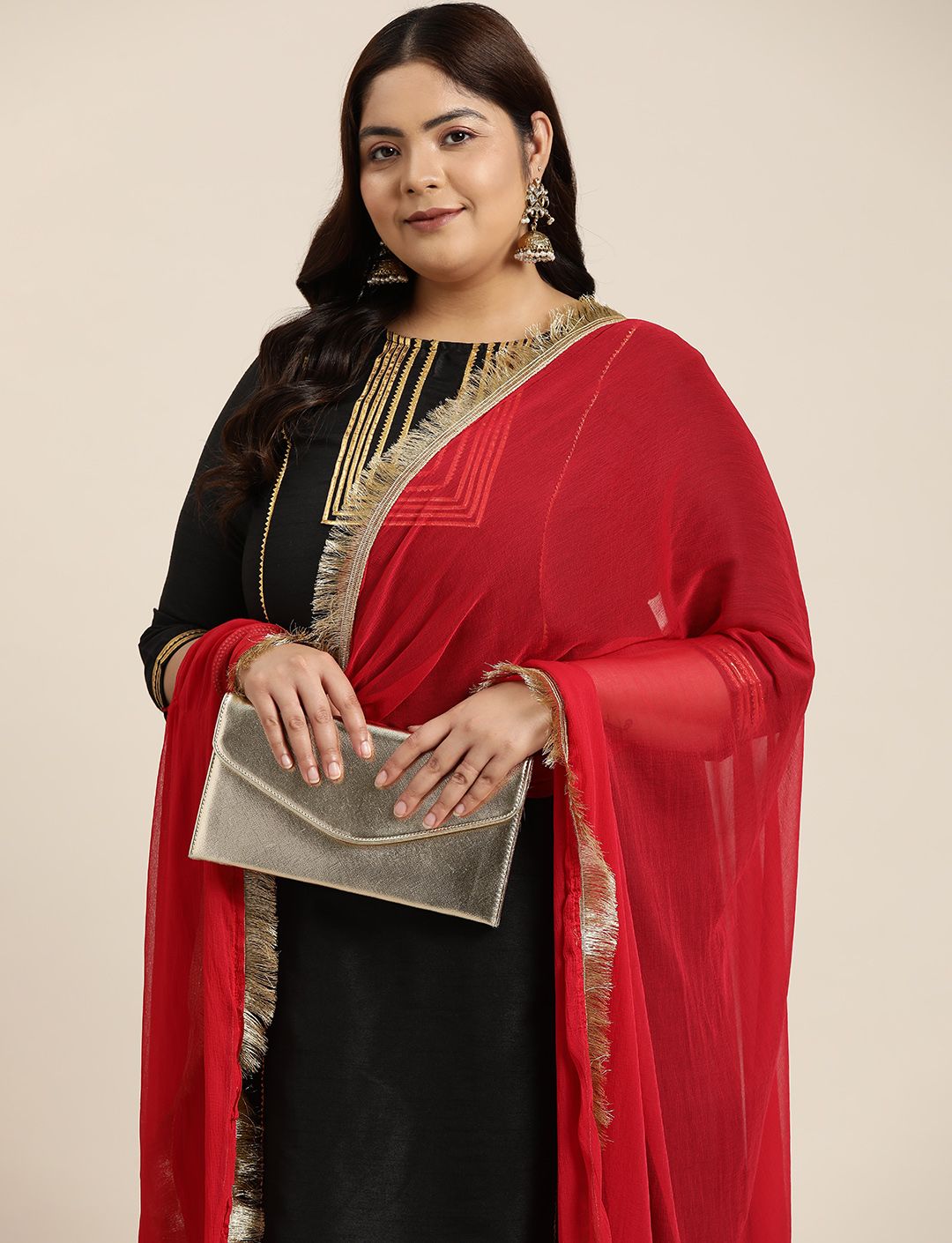 Sztori Solid Fringed Dupatta-picture-13