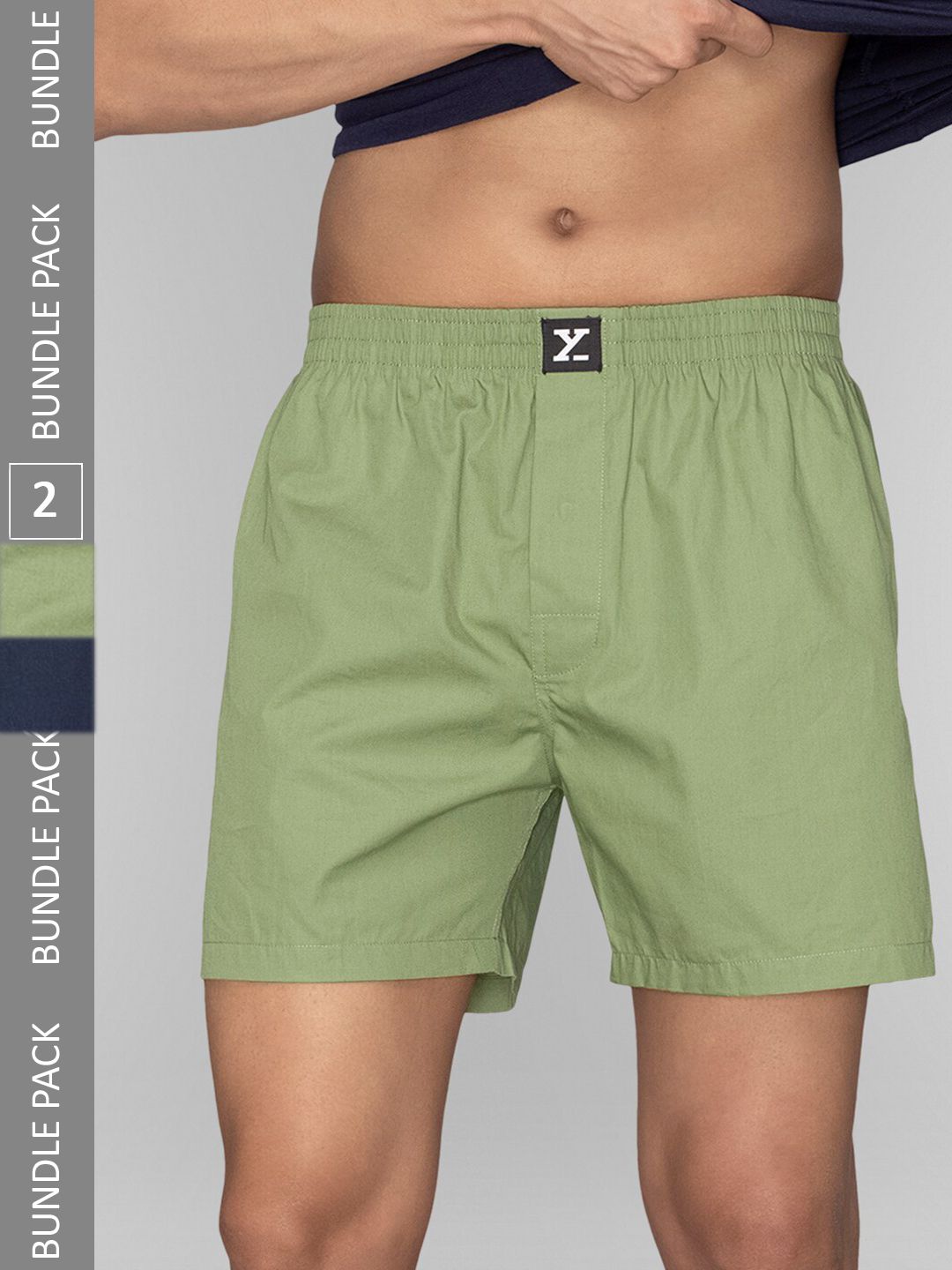 XYXX Men Pack Of 2 Pure Cotton Anti-Roll Boxers-picture-34
